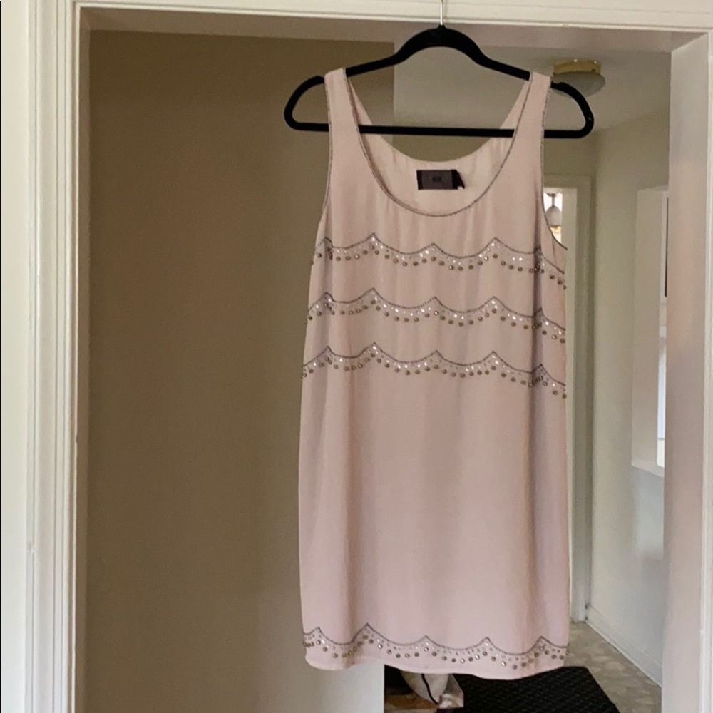 H&M nude and sequin/beaded dress